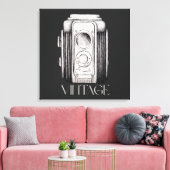  camera zwart canvas afdruk (Insitu (Woonkamer))