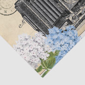 camerablauw, blauw Briefkaart, weefselpapier Tissuepapier (Detail)