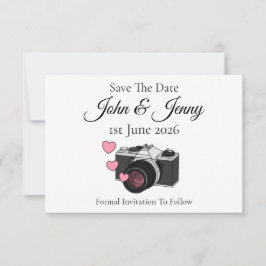 camerafotograaf bruiloft Sla de datum op