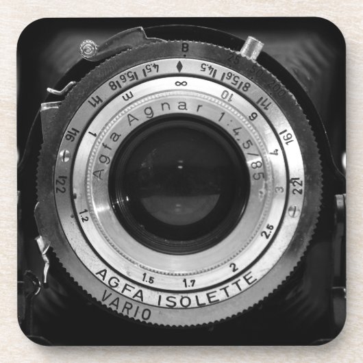 cameralens bier onderzetter (Voorkant)