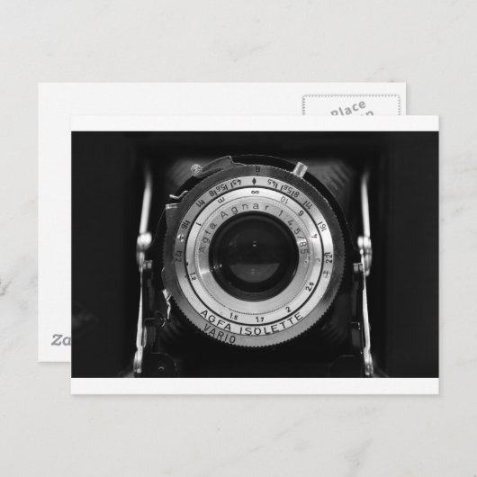 cameralens briefkaart (Voorkant / Achterkant)