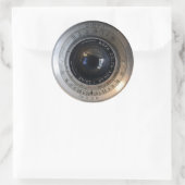 cameralens close-up ronde sticker (Tas)