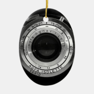  cameralens keramisch ornament