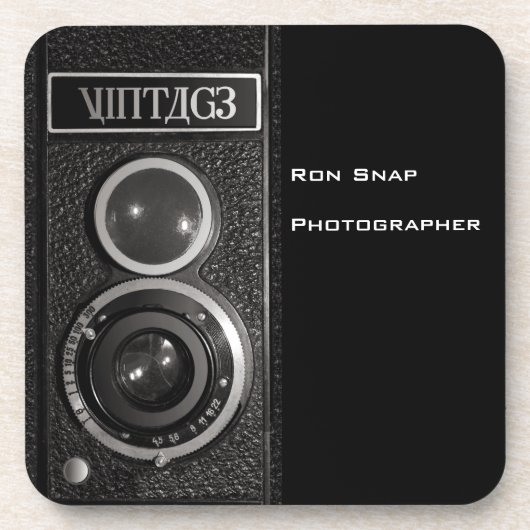  cameralens Set van 6 Drinken Onderzetters (Voorkant)