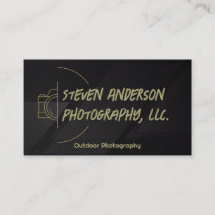 Cameralogo in lijntekening Fotograaf Kunstenaa Visitekaartje