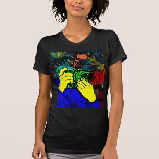 CameraMan 3D ChromaDepth T-shirt (Voorkant)
