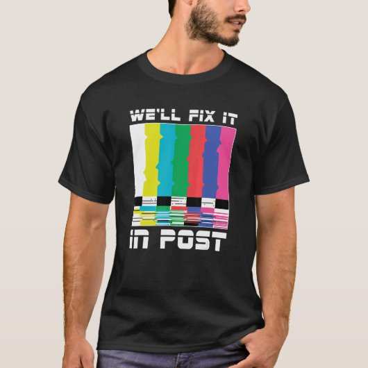 Cameraman Camera Videoographer werk dat we zullen  T-shirt (Voorkant)