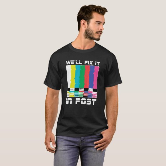 Cameraman Camera Videoographer werk dat we zullen  T-shirt (Voorkant volledig)