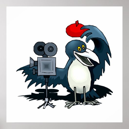 Cameraman Crow Poster (Voorkant)