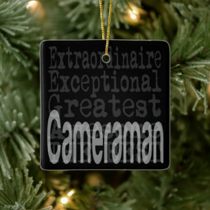 Cameraman Extraordinaire Keramisch Ornament
