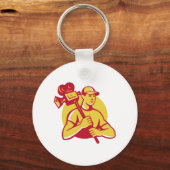 cameraman filmregisseur met camera sleutelhanger (Voorkant)