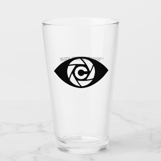 Cameraman Glass Tumbler - De Shutterclique (Voorkant)