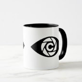 Caméraman Mug à deux tons - La clique (Devant droit)