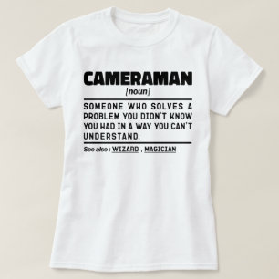 Cameraman Noun Cool Camera Fotografie Lover Funny T-shirt