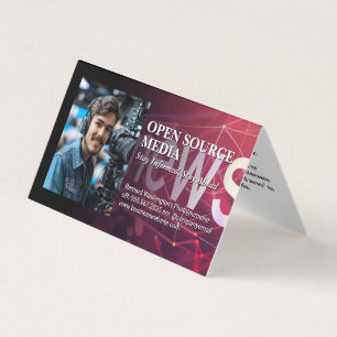 Cameraman op Studio Set Visitekaartjes