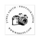  cameranaam en -website van de fotograaf  zelfinktende stempel (Design)
