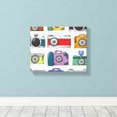 camera's canvas afdruk (Insitu (Houten vloer))