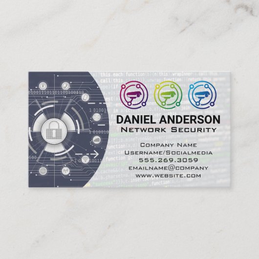 Cameras Logo | Cyberbeveiliging Visitekaartje (Voorkant)