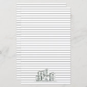 camera's met zwarte led-briefpapier (Voorkant / Achterkant)