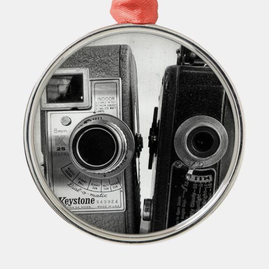  camera's metalen ornament (Voorkant)