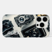  camera's op witte achtergrond Case-Mate iPhone case (Achterkant (horizontaal))