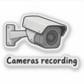 cameras recording sticker (Voorkant)
