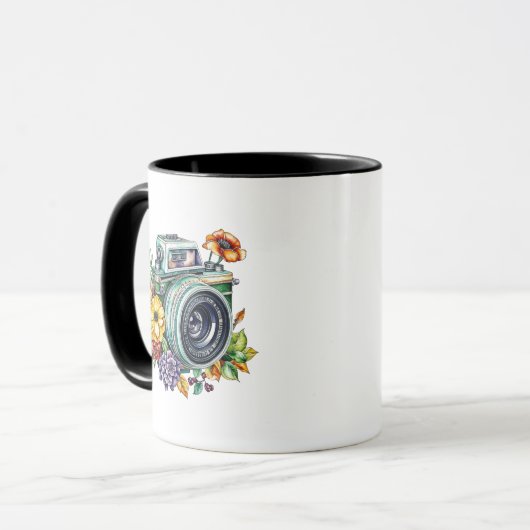  camera's | Retro AI Art Mok (Voorkant links)