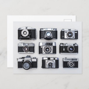  camera's Retro Old Classic Briefkaart