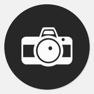 Camerasymbool Ronde Sticker