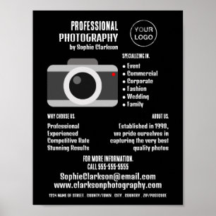 Camerictogram, fotograaf, fotografische hire poster