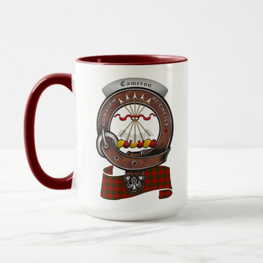 Caméron Clan Badge Combo 15oz Mug (Gauche)