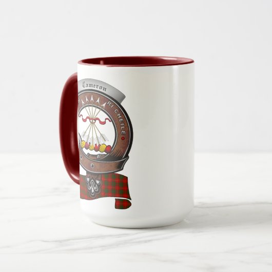 Caméron Clan Badge Combo 15oz Mug (Devant gauche)