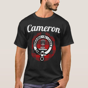 Cameron Clan Scottish Name Coat of Arms Tartan T-shirt