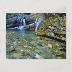 Cameron Falls in Waterton Lakes National Park in Briefkaart