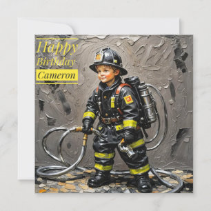 CAMERON ~ Gelukkige Verjaardag ~ Brandweerman ~