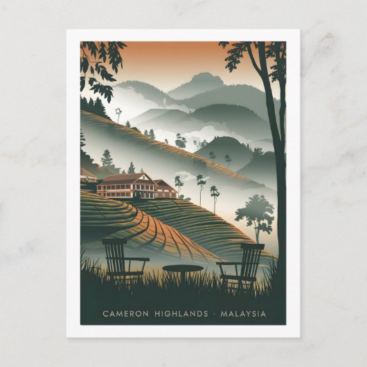 Cameron Highland Malaysia Briefkaart (Voorkant)