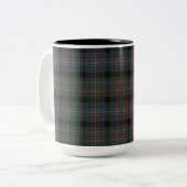 Cameron of Erracht Ancient Scottish Tartan Pset Tweekleurige Koffiemok (Voorkant links)