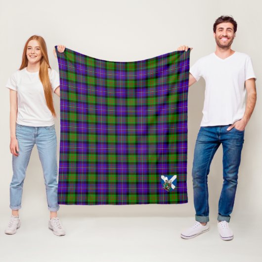 Cameron Plaid Fleece Deken (In situ)
