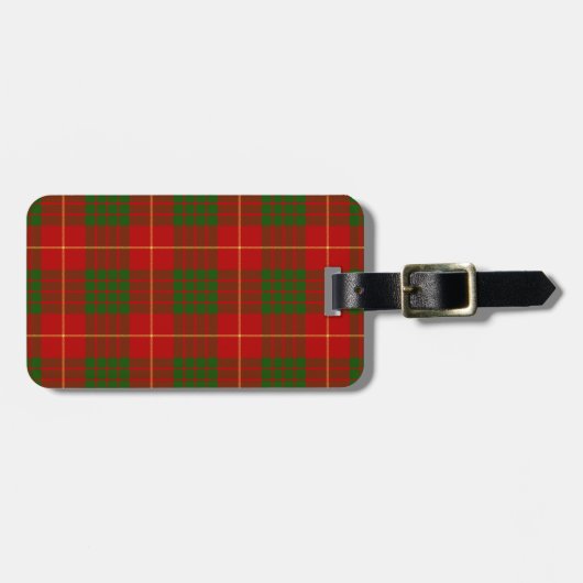 Cameron Tartan Pattern Bagagelabel (Voorkant horizontaal)