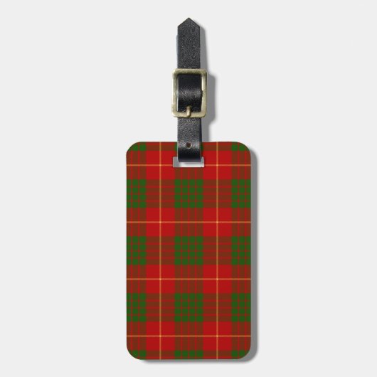 Cameron Tartan Pattern Bagagelabel (Voorkant verticaal)