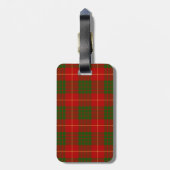 Cameron Tartan Pattern Bagagelabel (Achterkant verticaal)