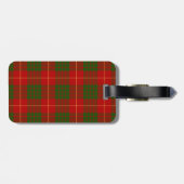 Cameron Tartan Pattern Bagagelabel (Achterkant horizontaal)