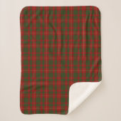 Cameron Tartan Plaid Sherpa Fleece Blanche (Devant)