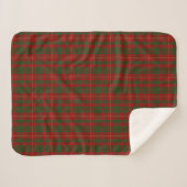 Cameron Tartan Plaid Sherpa Fleece Blanche (Devant (Horizontal))