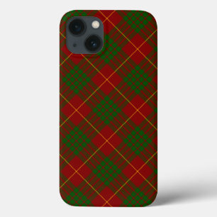 Cameron tartan red green plaid iPhone 13 hoesje