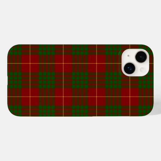 Cameron tartan red green plaid Case-Mate iPhone case (Achterkant (horizontaal))