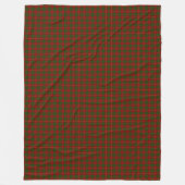 Cameron tartan red green plaid fleece deken (Voorkant)