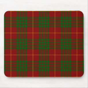 Cameron tartan red green plaid muismat