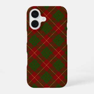 Cameron tartan rood groen geruit iPhone 16 hoesje