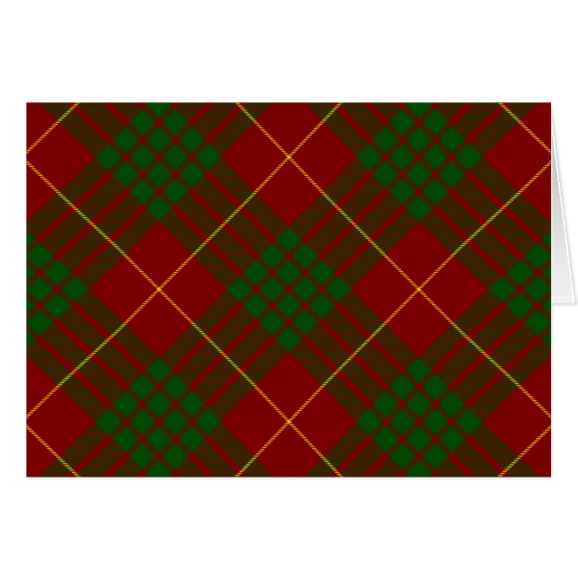 Cameron tartan rouge vert plaid (Devant Horizontal)